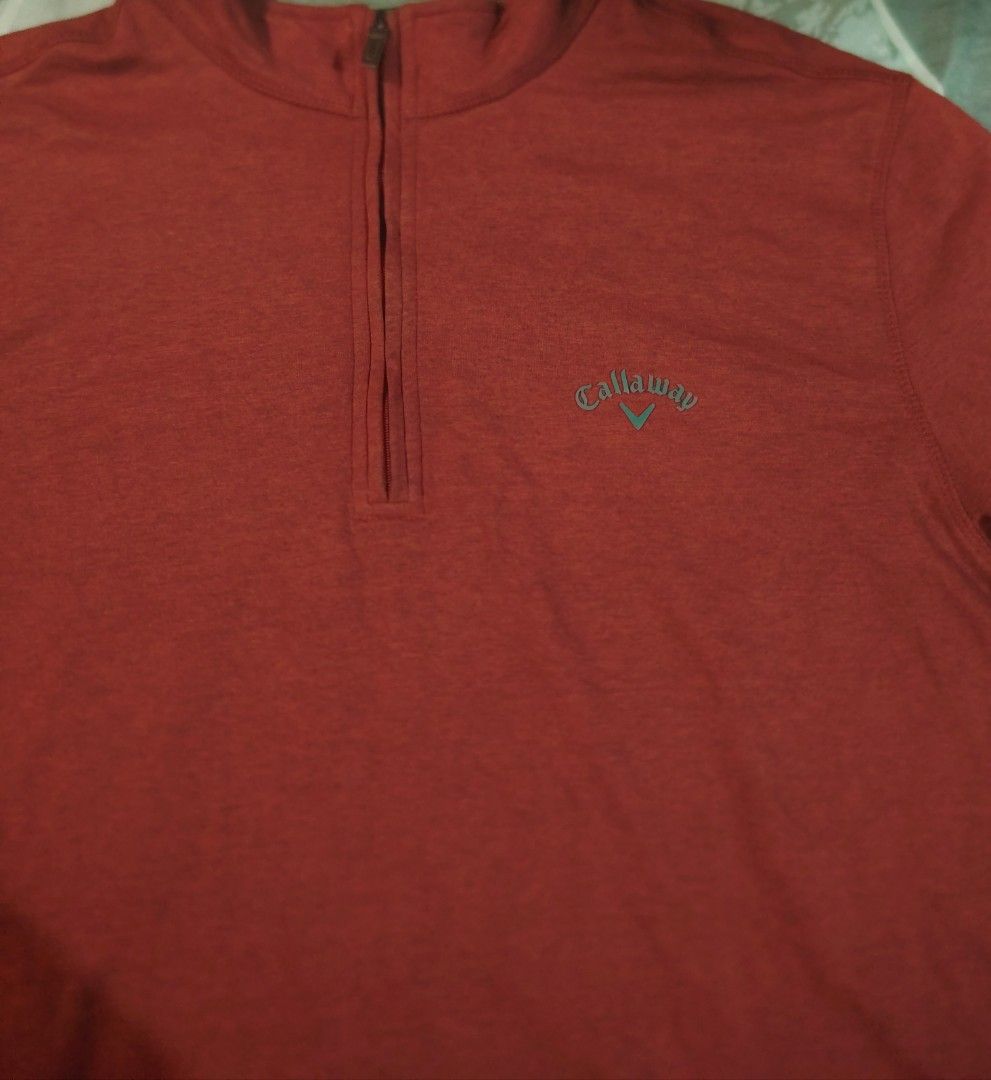 Callaway Quarter Zip (Category: Activewear) located in San Fernando. Submitted by vincentgomez (Listing ID 1461016697, Image 3). Description: Callaway red quarter-zip -Dimes 23x28 -Large to XL -Excellent Condition -Flawless -Authentic La Union 📍 DM FOR MORE INFO IF INTERESTED ‼️.