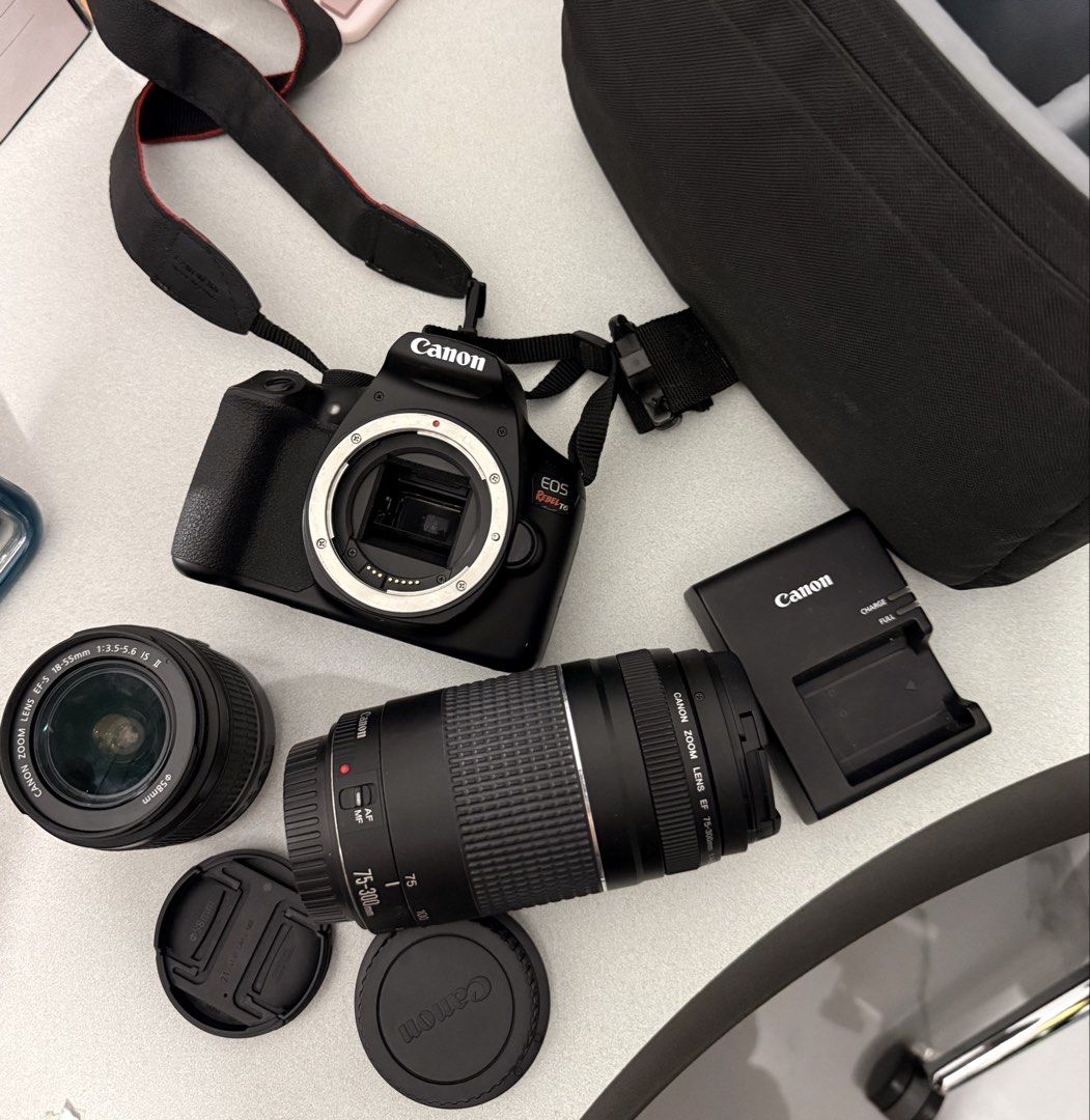 Canon EOS Rebel T6 Digital SLR Camera (Category: Cameras) located in Los Banos. Submitted by davidabeg15504 (Listing ID 1461038289, Image 1). Description: Prestine Condition Hindi masyado nagamit Complete comes with 2 lens, Bag & Charger RFS: need funds.