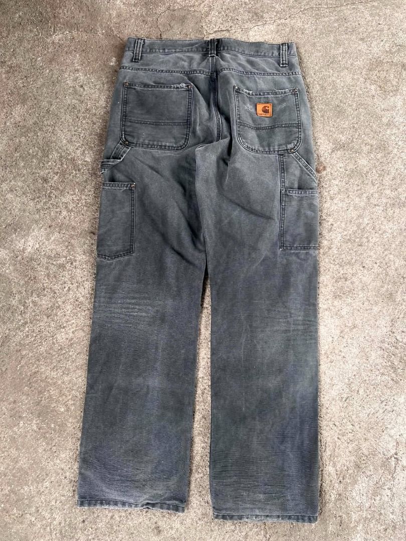 Carhartt WIP Heritage Line 45C4 (Category: Jeans) located in Caloocan City. Submitted by veliichoir (Listing ID 1461042424, Image 2). Description: 100% Cotton "Dearborn" Canvas, 12 oz regular fit, low waist back yoke triple stitched metal rivets at vital stress points double front tool pockets and hammer loop button fly leather square label Measurements : Waist - 32 Length - 42 Leg Opening - 9.