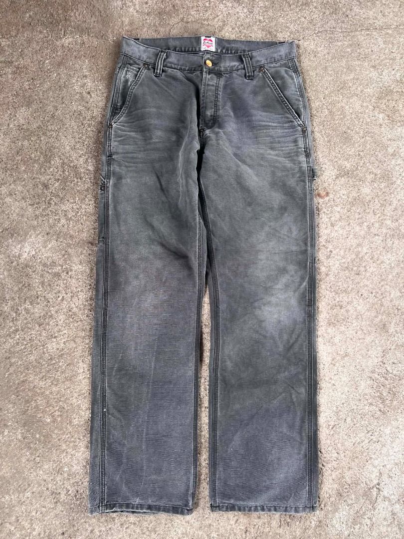 Carhartt WIP Heritage Line 45C4 (Category: Jeans) located in Caloocan City. Submitted by veliichoir (Listing ID 1461042424, Image 1). Description: 100% Cotton "Dearborn" Canvas, 12 oz regular fit, low waist back yoke triple stitched metal rivets at vital stress points double front tool pockets and hammer loop button fly leather square label Measurements : Waist - 32 Length - 42 Leg Opening - 9.
