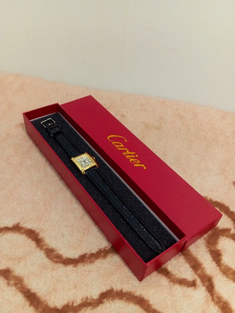 Cartier Watch (Category: Women's Watches) located in Caloocan City. Submitted by kimmyuy (Listing ID 1461015956, Image 2). Description: •includes red paper bag and box •timeless elegant watch •brand new never been used .