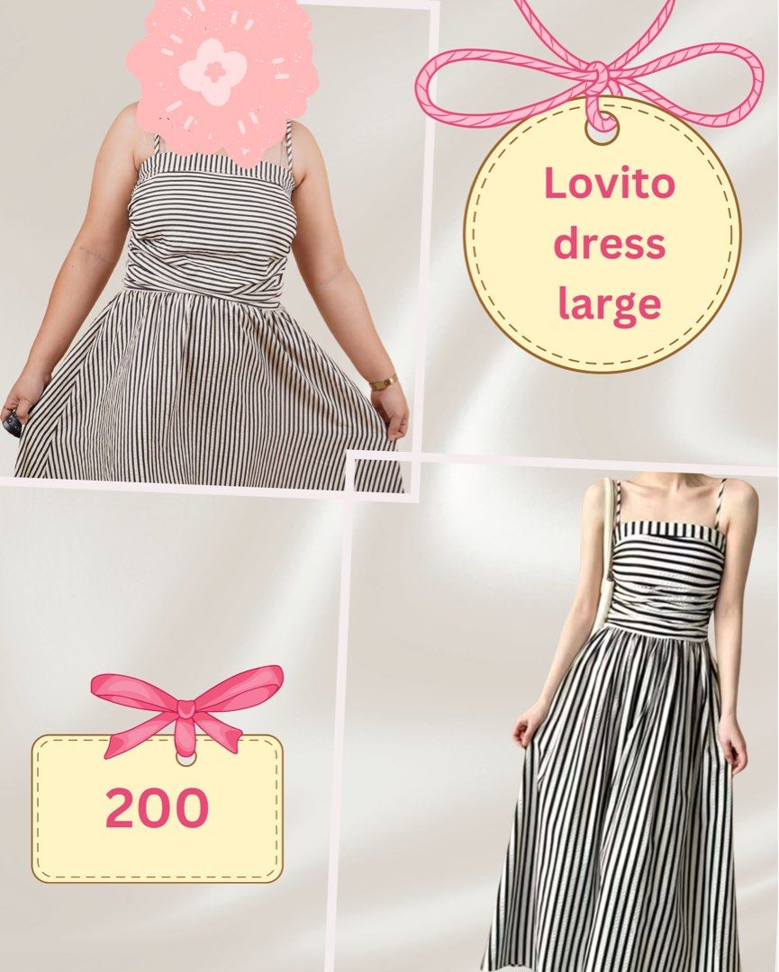 CASUAL DRESS (Category: Dresses) located in Las Pinas. Submitted by xoxomori (Listing ID 1461053150, Image 1). Description: Lovito long dress Size large-extra large Used once (photoshoot).