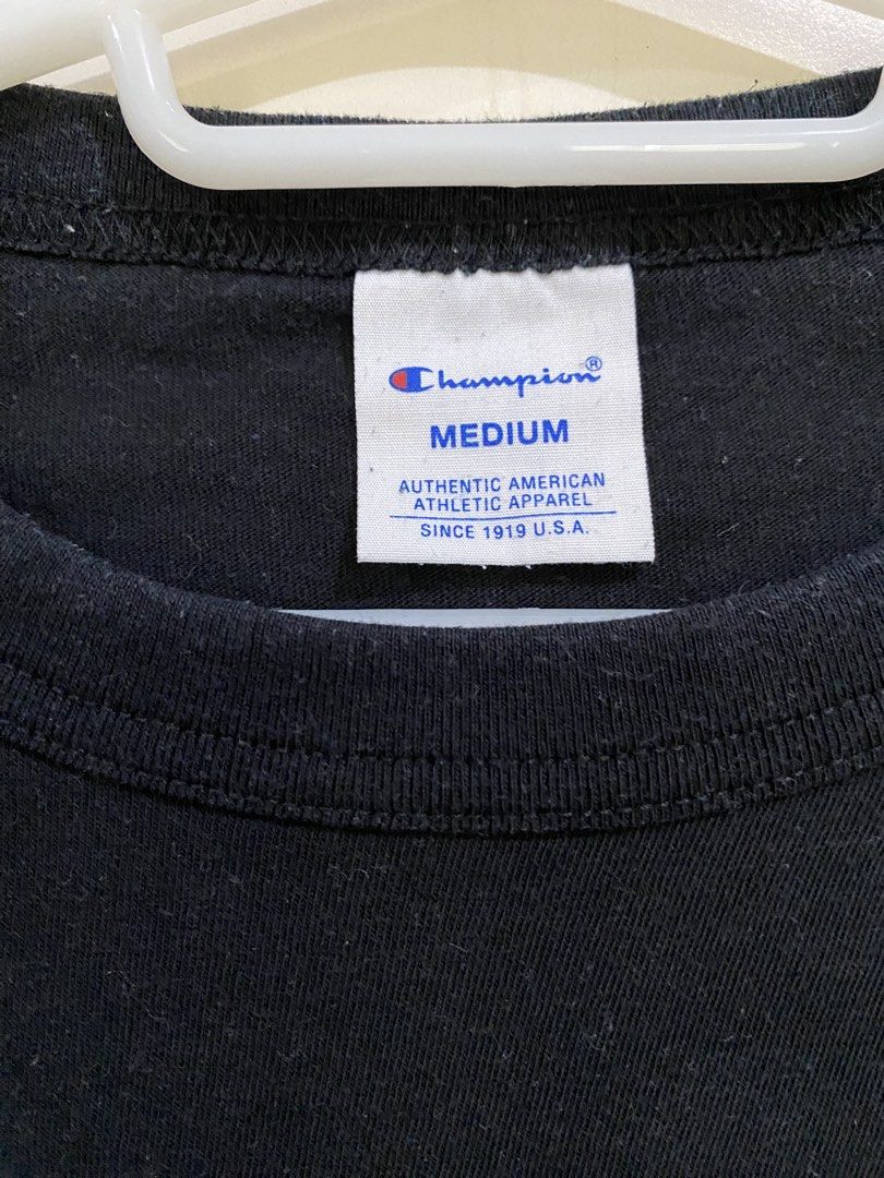 Champion Black Plain T-Shirt (Category: Tshirts & Polo Shirts ) located in Taguig. Submitted by maly01_ (Listing ID 1461018693, Image 3). Description: dm for inquiries :).