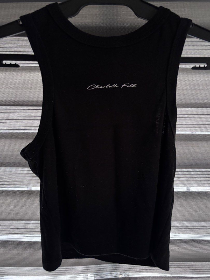Charlotte Folk Tank Top (Category: Sleeveless) located in Manila. Submitted by iyahpreloved_ (Listing ID 1461004710, Image 1). Description: charlotte folk tank top Large black no issue! negotiable .