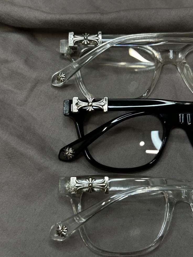 Chrome Hearts Glasses - Black & Clear Frames (Category: Sunglasses & Eyewear) located in Manila. Submitted by ____dkvn (Listing ID 1460988773, Image 1). Description: FOR SALE! FOR SALE! FOR SALE! Chrome Hearts Eyeglasses ₱549 Brand New 📍Malate Manila!.