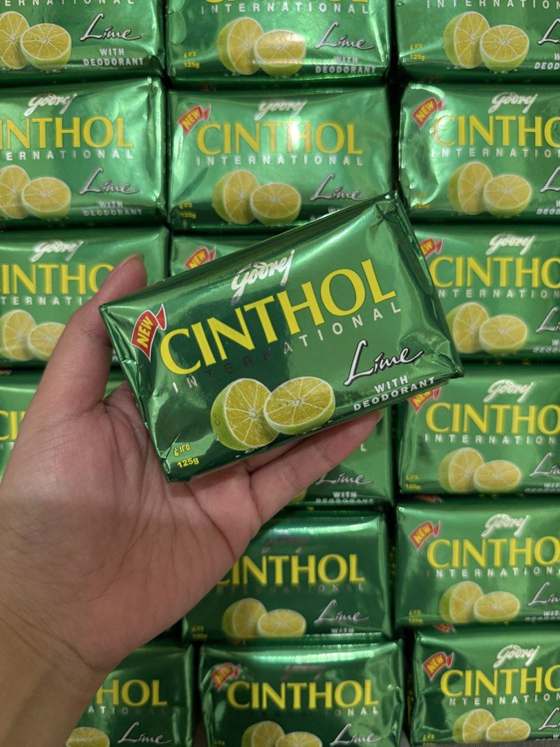Cinthol Lime Soap with Deodorant 125g (Category: Bath) located in Mandaluyong City. Submitted by pantrypasabuy.ph (Listing ID 1461040940, Image 1). Description: CINTHOL SOAP ON HAND! Directly sourced from Dubai. I personally use Cinthol too, and I can vouch for it! 🫧 If you’ve been curious about it, this is your sign to try it na! 🧼 125g each— P90 only! 🛵 Same-day delivery available 📍Mandaluyong .