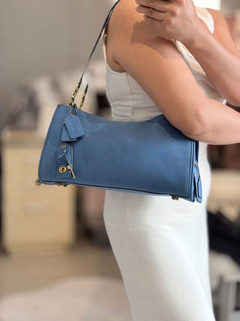 Coach Rogue 34 in Blue (Category: Cross-body Bags) located in Quezon City. Submitted by bagsboutiqueph (Listing ID 1460952500, Image 3). Description: LAST PRICE POSTED. LIMITED STOCKS! BRANDNEW WITH INCLUSIONS. COLOR MAY SLIGHTLY VARY IN ACTUAL DUE TO LIGHTING AND CAMERA SETTING. OTHER PHOTOS WILL BE SEND DURING PURCHASE AND FOR SURE BUYERS ONLY. WHEN IN DOUBT, DO NOT ORDER. THANK YOU..