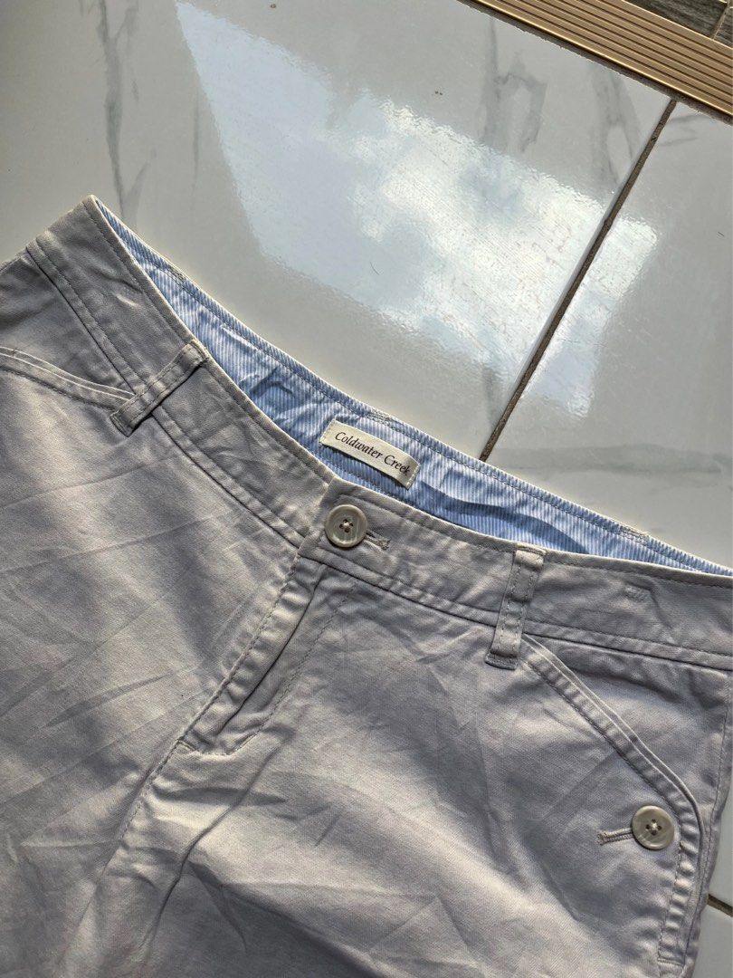 Coldwater Creek Beige Capri Pants Size P10 (Category: Other Bottoms) located in Manila. Submitted by chalkzone20 (Listing ID 1461095426, Image 2). Description: - Brand: Coldwater Creek - Type: Capri Pants - Color: Light Beige - Size: P10 - Fit: Classic - Condition: Good, with minimal stains (wash recommended) - Note: Color may vary slightly due to lighting..