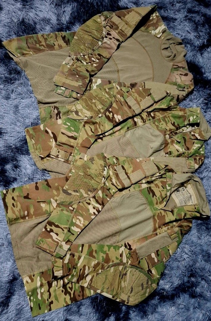 Combat Shirt Multicam (Category: Tshirts & Polo Shirts ) located in Makati City. Submitted by h.booster365 (Listing ID 1461075212, Image 1). Description: - Authentic Multicam pattern - Size XS, S - Made in USA - Flame resistant material - Breathable knit torso for comfort - Durable sleeves with integrated pockets - Velcro panels on sleeves for patches - Perfect for tactical operations and outdoor activities.
