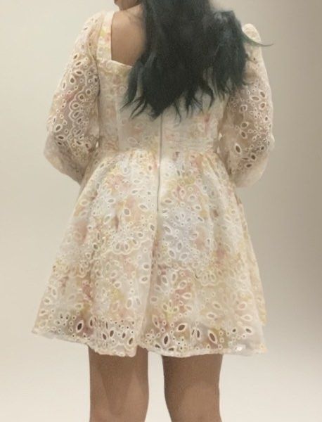 Corset Mini Dress (Category: Dresses) located in Caloocan City. Submitted by bea_d_ (Listing ID 1460960327, Image 2). Description: Bardot Eyelet Corset Mini Dress Floral (Size L / US 8) Brand: Bardot Size: Large (AU 12/ US 8/ EU 40 / UK 12) Style: Coquette, Cottagecore, Romantic, Floral Broderie Anglaise / Eyelet Condition: Excellent/ Like New Product Description Features a structured corset-inspired bodice, sweetheart neckline, delicate long she