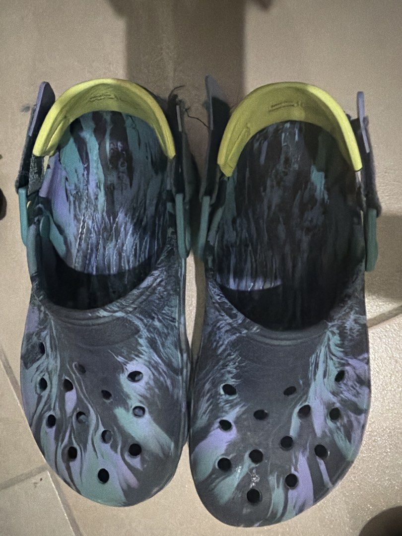 Crocs Classic Tie-Dye Clogs (Category: Slippers & Slides) located in Quezon City. Submitted by adiladi555 (Listing ID 1461007710, Image 1). Description: - Unique tie-dye pattern on these Crocs - Easy slip-on and off design - Perfect for casual wear - Super comfy clogs Original No box MOP: GCASH/GOTYME/BPI MOD: Lalamove and meetup (trinoma).