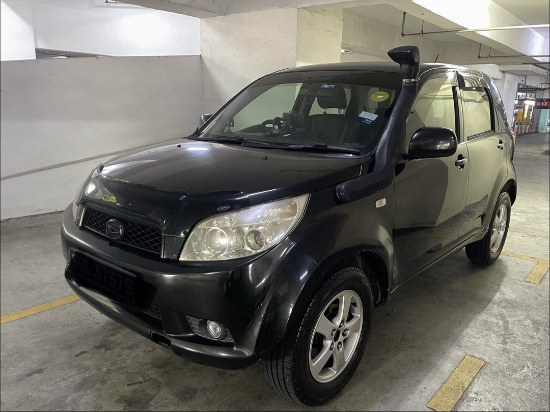 Daihatsu Terios Terios 4WD Auto (Category: Used Cars) located in Singapore. Submitted by nifled_che (Listing ID 1460973044, Image 2). Description: ENJOY PEACE OF MIND & A FUSS-FREE DRIVE RIGHT UP TO THE END OF THE COE 1)replaced gear box less than 3 years 2)replaced all air con parts Jan 26 3)replaced battery June 26 4)low mileage Only 180KM 2 drivers - existing lady driver 5)unique feature with exhaust at the front passenger side 6)dynamic looki