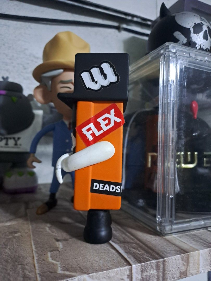 Deadstock by Wetworks (Category: Designer & Blind Box Toys) located in Makati City. Submitted by aizen15 (Listing ID 1461057561, Image 3). Description: For Sale: Deadstock Orange By Wetworks Signed Minor paint chip/crack sa isang lace arm No packaging 3500 Gcash/Eastwest Lalamove/Grab/J&T/LBC.