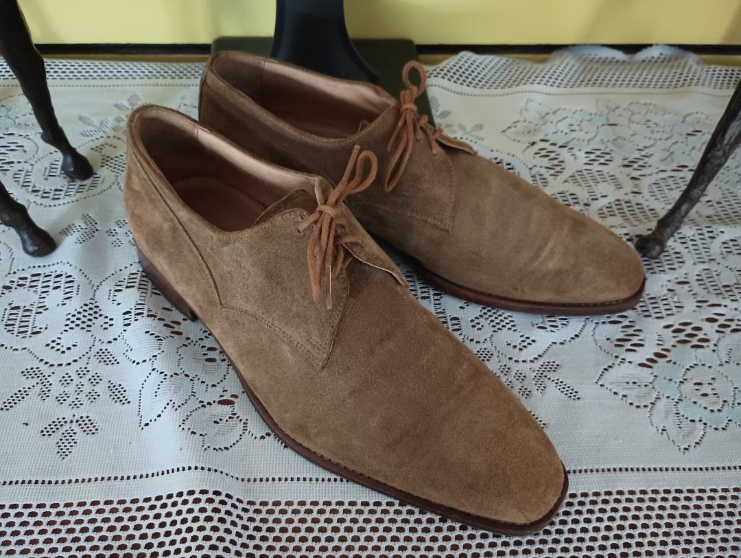 Di Colletti (Category: Dress Shoes) located in Las Pinas. Submitted by preloved_manila (Listing ID 1460970682, Image 3). Description: DI COLLETTI Derby Size 8 US Made in Italy Suede uppers Leather outsoles Blind Blake Stitch construction.