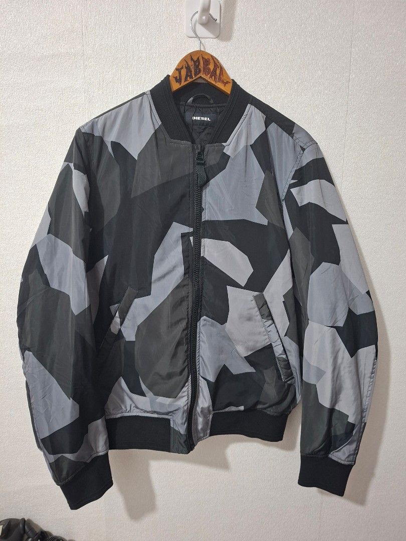 Diesel MA-1 bomber jacket (Category: Coats, Jackets and Outerwear) located in Cavite. Submitted by labbudds20 (Listing ID 1461084950, Image 3). Description: Diesel ma-1 bomber jacket Wear by Craig David Siz large Armpit to armpit 22 inches Length 26 inches Excellent to new condition See pictures for details 2780+sf Thanks admin.