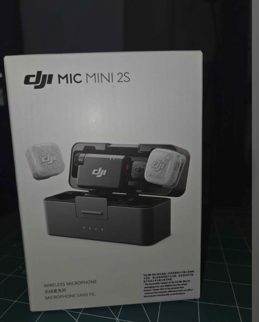 DJI Mic 2S Wireless Microphone System. BNEW. Sealed (Category: Microphones) located in Imus. Submitted by paolodividedby0 (Listing ID 1461068755, Image 3). Description: - DJI Mic 2S Wireless Microphone System - Includes: 2 Transmitters, 1 Receiver, Charging Case - Accessories: Magnetic Clips, Windscreens, Phone & Camera Adapters - Ideal for Vlogging & Content Creation - All items pictured are included.