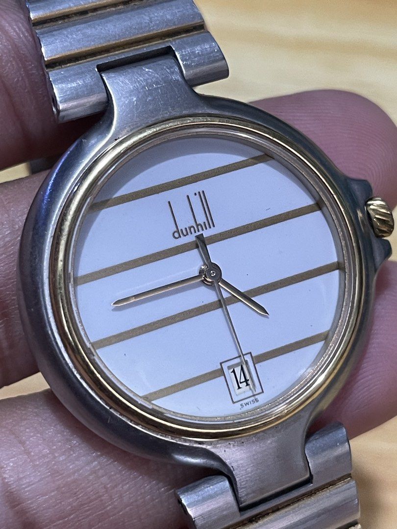 Dunhill Quartz (Category: Women's Watches) located in Taguig. Submitted by tester1x (Listing ID 1460924463, Image 3). Description: Dunhill Watch Swiss made Quartz 6 32687 All stainless steel 32mm 7 inch wrist size.