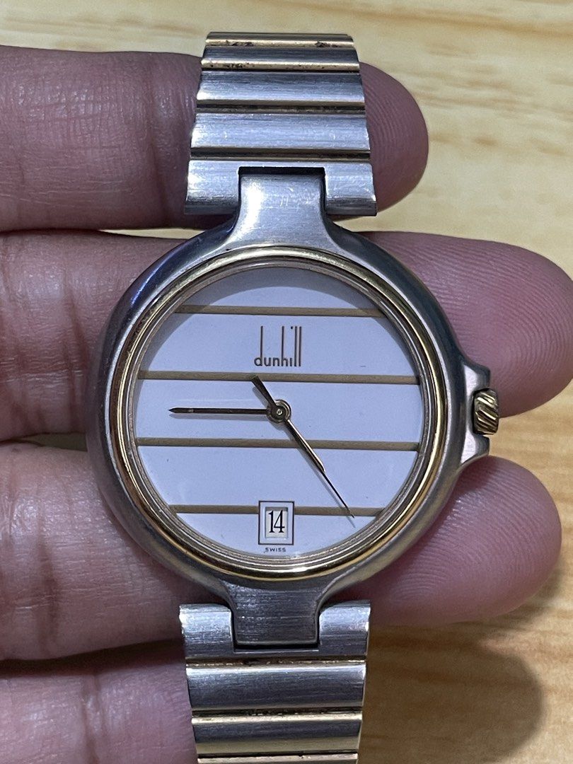 Dunhill Quartz (Category: Women's Watches) located in Taguig. Submitted by tester1x (Listing ID 1460924463, Image 1). Description: Dunhill Watch Swiss made Quartz 6 32687 All stainless steel 32mm 7 inch wrist size.