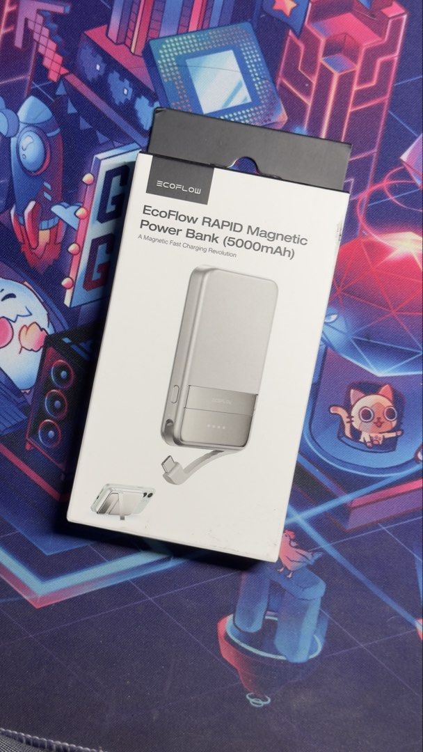 Ecoflow Rapid Magnetic Powerbank 5000mah (Category: Batteries & Power Banks) located in Rizal. Submitted by aybannn (Listing ID 1461083497, Image 2). Description: Ecoflow Rapid Magnetic Power Bank Specs: 5,000mAh Qi2 Certified Kick stand LED Display Price is slightly negotiable Antipolo Area Pickup or Shipping only .
