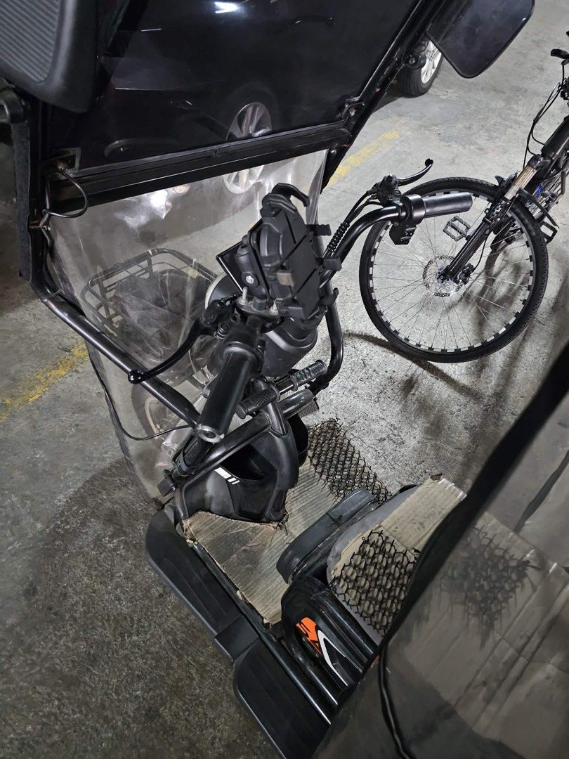 Electric Tricycle with Canopy and Basket (Category: Motorbikes for Sale) located in Manila. Submitted by happy542 (Listing ID 1460973232, Image 2). Description: - 3 years - history of repair 1x (front brake) - rfs: upgrade - new battery.