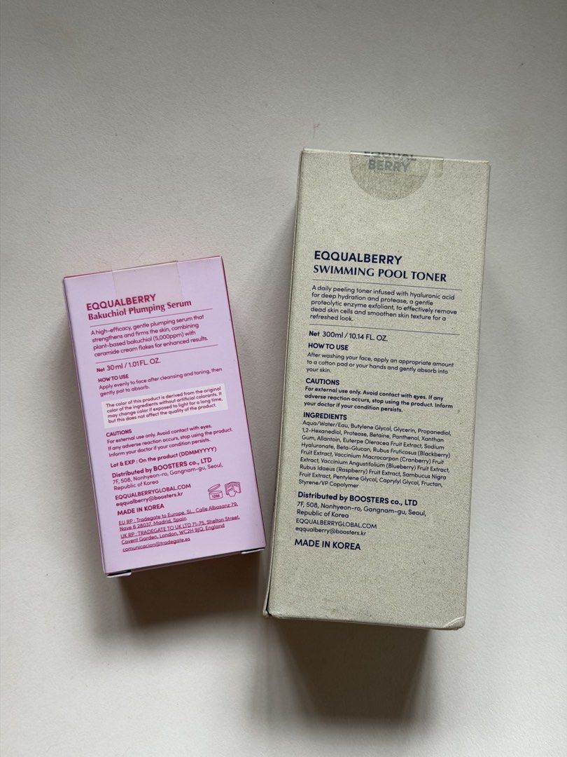 EQQUALBERRY toner and serum (Category: Face Care) located in Dasmarinas. Submitted by FloralValley.ph (Listing ID 1461094554, Image 2). Description: .