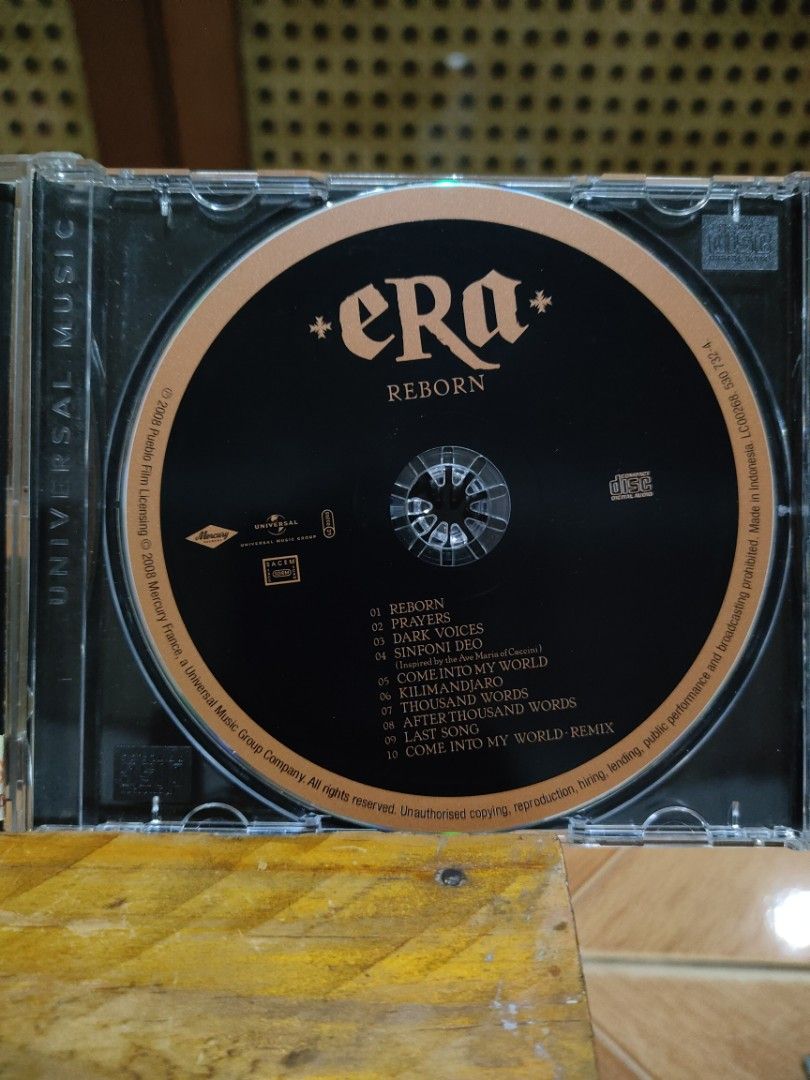 ERA - Reborn CD (Album) (Category: CDs & DVDs) located in Paranaque City. Submitted by jnthn.c (Listing ID 1461110997, Image 3). Description: nm to m.