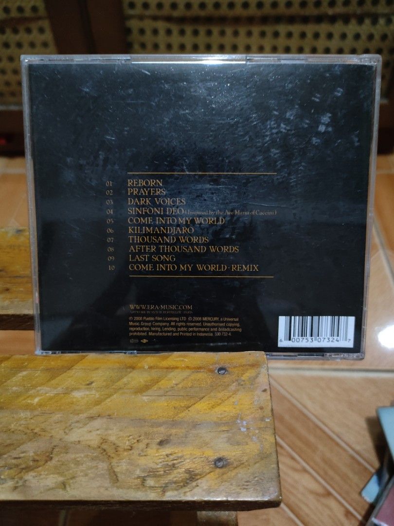 ERA - Reborn CD (Album) (Category: CDs & DVDs) located in Paranaque City. Submitted by jnthn.c (Listing ID 1461110997, Image 2). Description: nm to m.