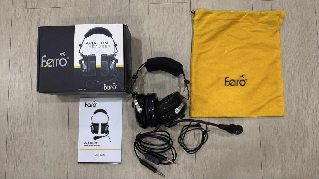 Faro Aviation Headset G2 PNR (Passive) (Category: Headphones & Headsets) located in Makati City. Submitted by deadseaaa (Listing ID 1461052883, Image 1). Description: Complete with box. Negotiable. RFS: do not need it anymore .
