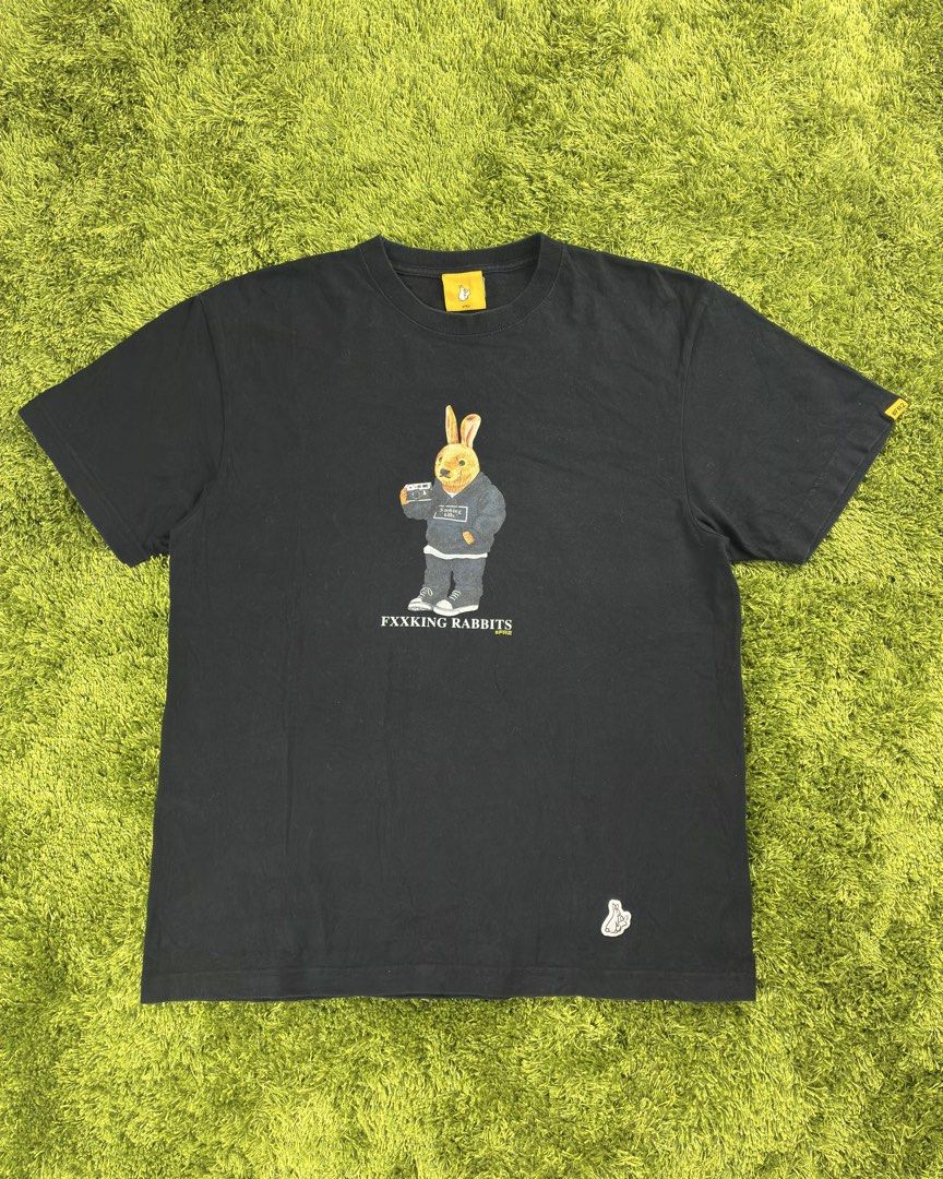 F*cking Rabbit Mascot Bear Tee (Category: Tshirts & Polo Shirts ) located in Lucena. Submitted by shopdotmane (Listing ID 1461071951, Image 1). Description: F*cking Rabbit Mascot Bear Tee Medium-large frame 21 (width) x 27 (length) Still in good condition.