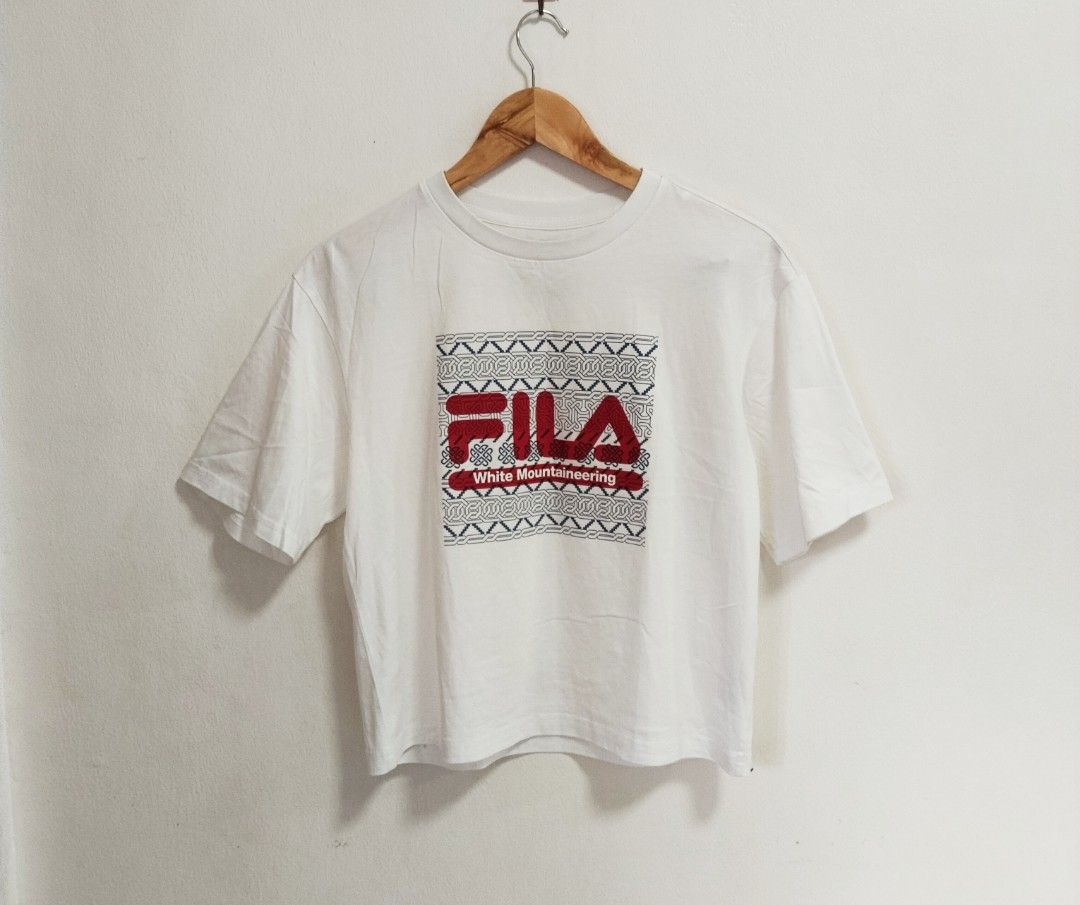 Fila White Mountaineering Collab Shirt (Category: Shirts) located in Pateros City. Submitted by blashjunks.y2k (Listing ID 1460925294, Image 2). Description: FILA X WHITE MOUNTAINEERING COLLAB SHIRT FOR HER SIZE MEDIUM 350PHP MSG US.