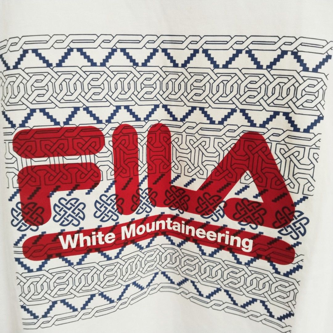 Fila White Mountaineering Collab Shirt (Category: Shirts) located in Pateros City. Submitted by blashjunks.y2k (Listing ID 1460925294, Image 3). Description: FILA X WHITE MOUNTAINEERING COLLAB SHIRT FOR HER SIZE MEDIUM 350PHP MSG US.