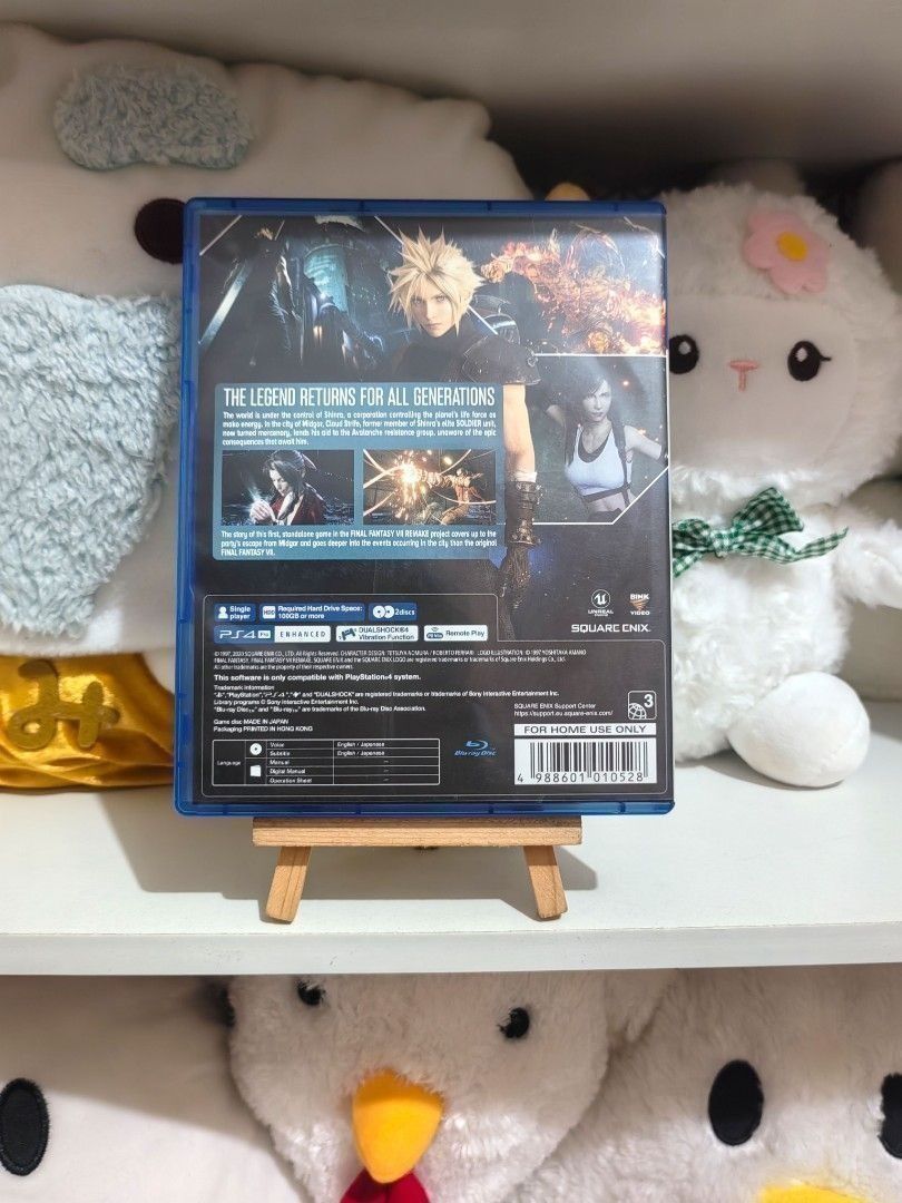 Final Fantasy VII Remake Playstation Game ( PS4 ) (Category: PlayStation) located in San Jose del Monte. Submitted by chimkenugets (Listing ID 1461108680, Image 2). Description: .