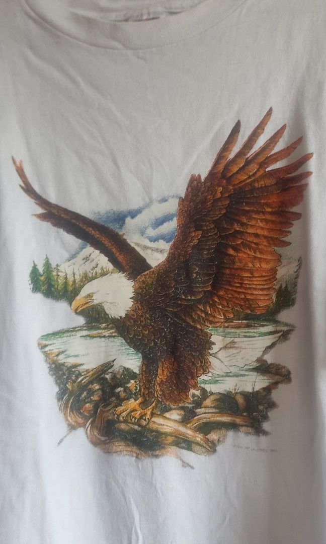 FOTL Vintage Eagle Shirt XL (Category: Tshirts & Polo Shirts ) located in Pasig City. Submitted by daveniftyfinds (Listing ID 1460969760, Image 2). Description: vintage Eagle 23x29 XL good condition medyo d na kta ung copyright pero ganda pa print gcash pasig loc jnt or lalamove.