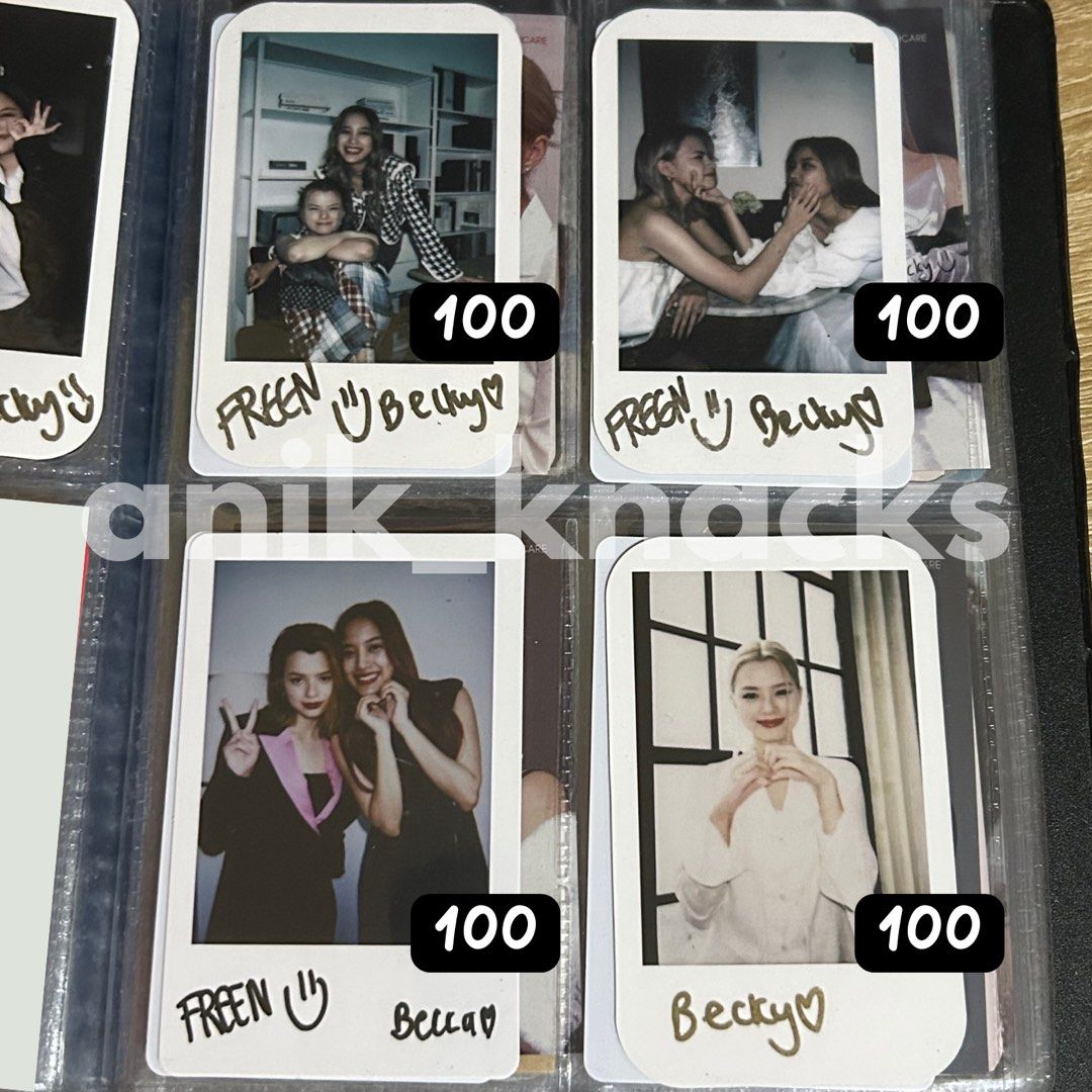 Freenbecky photocard polaroid (Category: Raw Singles) located in Quezon City. Submitted by mt_20 (Listing ID 1461080436, Image 2). Description: Wts lfb ph freenbecky photocard, polaroid (price in pic) mop: gcash gotyme maribank mod (qc loc): jnt grab lalamove 🏷️ freen becky fb wtb lfs pc pola.