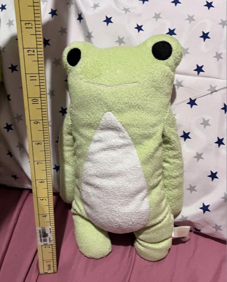 Frog PLUSH STANDING #2 (Category: Plushies & Soft Toys) located in Paranaque City. Submitted by bonsaiart (Listing ID 1461086045, Image 2). Description: Pre owned Good condition 300+sf Payment via GCASH or paymaya No to meetup No to cop / cod Shipping via j&t only No breaking of set or bundle.