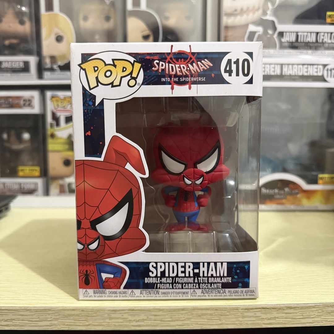 Funko Pop: Marvel (ITSV) - Spider-Ham (Category: Designer & Blind Box Toys) located in Quezon City. Submitted by tokyobailey (Listing ID 1461038722, Image 1). Description: FS: Funko Pop - Marvel Into the Spiderverse (ITSV) Spider-Ham ₱2500 First to pay gets the item Reservation = 50% of stated price (non-refundable; max hold, 2 months) MOP: Gcash/GoTyme/BPI/Metrobank MOD: Grab/Lalamove/ LBC Loc: Bahay Toro, Quezon City / GH by sched.