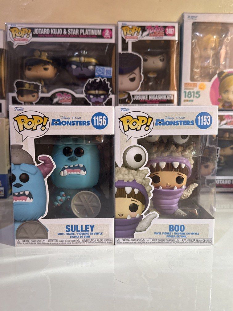 Funko Pop: Sulley and Boo (Category: Designer & Blind Box Toys) located in Manila. Submitted by mek_any (Listing ID 1460972419, Image 1). Description: Sold as Set - Very Negotiable! Condition: Good as New, NOOB Message me if you want to break the set! Buyer Shoulders SF Shipping: Lalamove / GrabExpress / JNT FEEL FREE TO OFFER PRICE 😃.