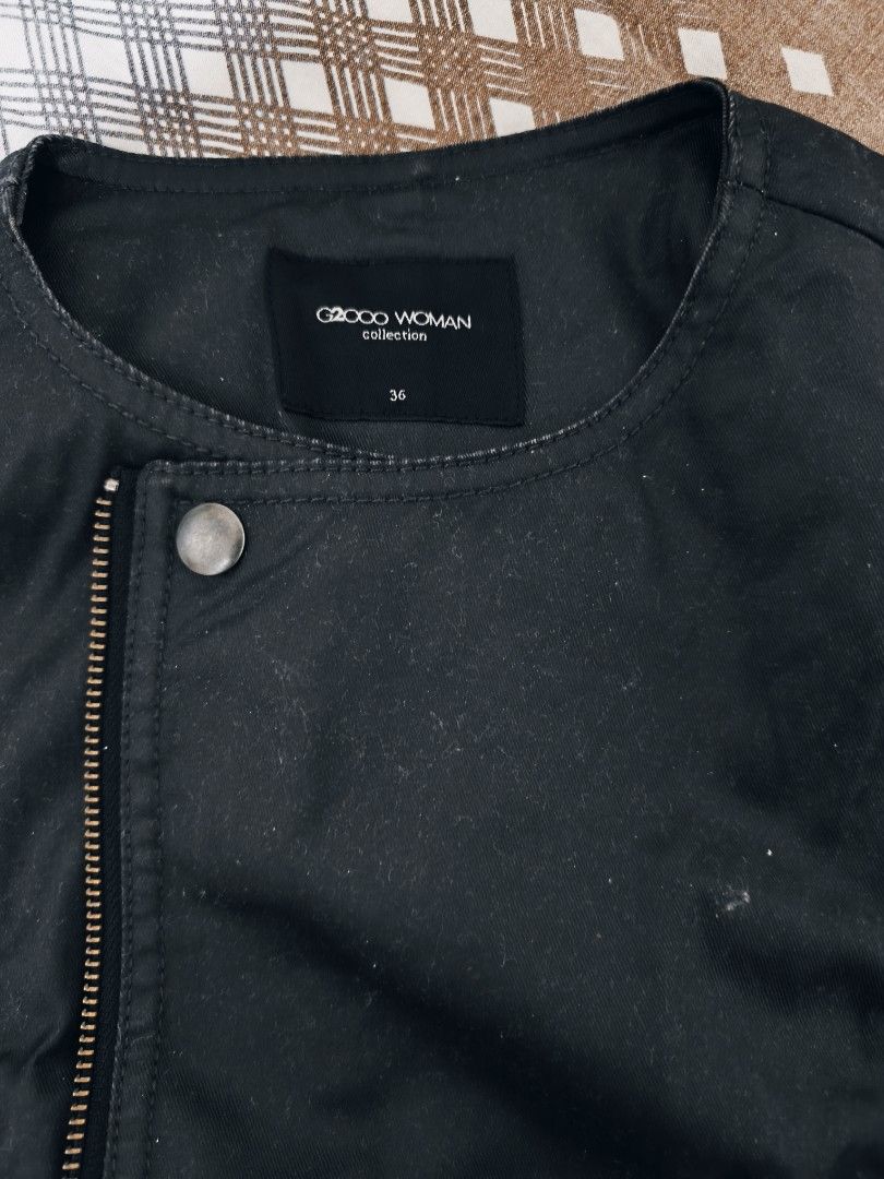 G2000 Biker Jacket (Category: Coats, Jackets and Outerwear) located in Quezon City. Submitted by uydaisy1979 (Listing ID 1461090321, Image 2). Description: Size 36 on tag can fit up to semi Med.
