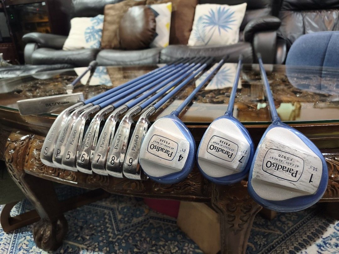 Golf Ladies Set (Category: Other Sports Equipment and Supplies) located in Paranaque City. Submitted by manilagolfmarket (Listing ID 1461075076, Image 1). Description: For Sale Ladies Set Paradiso L flex clubs. Bag included for only 15.7k pick up Bf Paranaque free shipping within MM..