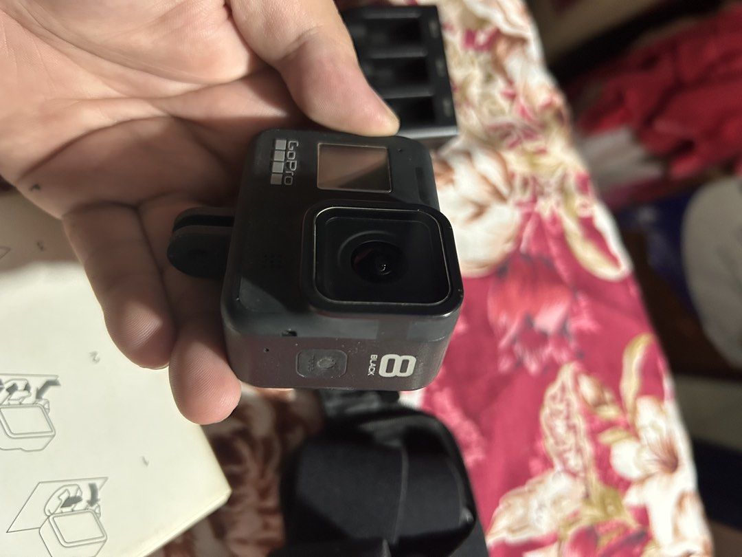 Gopro Hero 8 (Category: Video Cameras) located in Manila. Submitted by decluttering12345678 (Listing ID 1461054455, Image 2). Description: PLEASE READ!!! GOPRO HERO 8 BOX PLUS BATTERIES AND CHARGER LOCATION : SM NORTH EDSA meetup PRICE: 6000 FIXED NA PO WAG NA TUMAWAD PAMBILI NG GAMOT PO YUNG PROCEEDS NETO SALAMAT. FOR SURE BUYER YOU CAN TEST THE UNIT PERSONALLY..