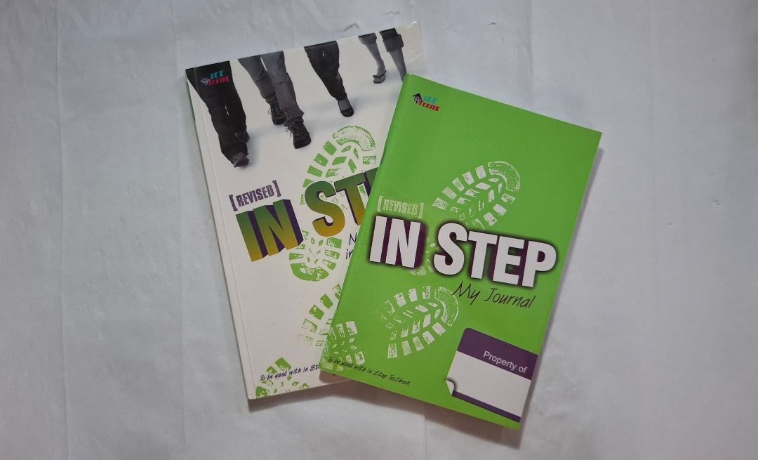 Grade 7 Books (Category: Textbooks) located in Quezon City. Submitted by zharzabr (Listing ID 1460929332, Image 2). Description: 1. Grade 7 In Step • Has a bit of writing in the textbook and on the first few pages of the journal • Otherwise in good, like-new condition 2. Grade 7 Kayamanan — Kasaysayan ng Daigdig • Contains some underlining • Has a bit of writing, but it is erasable • Otherwise in good, like-new condition.