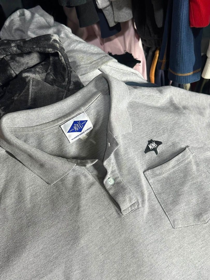 Gray Polo shirt (Category: Tshirts & Polo Shirts ) located in Manila. Submitted by nb_thriftshop (Listing ID 1461065622, Image 2). Description: mdns polo gray 28.5 length 21.5 width medium to lsrge no issue washed.