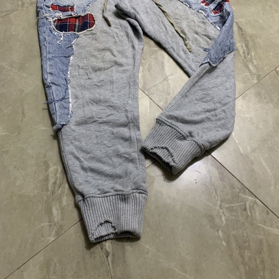 GREG LAUREN HYBRID DENIM JOGGER PATCHWORK (Category: Luxury Apparel) located in Marikina City. Submitted by arniejane23 (Listing ID 1460948498, Image 3). Description: GREG LAUREN HYBRID DENIM JOGGER PATCHWORK SIZE 3 on tag DIMENSION waistline - 34 length - 39 NO ISSUE/NO FLAWS EXCELLENT CONDITION!! 📩📩📩.