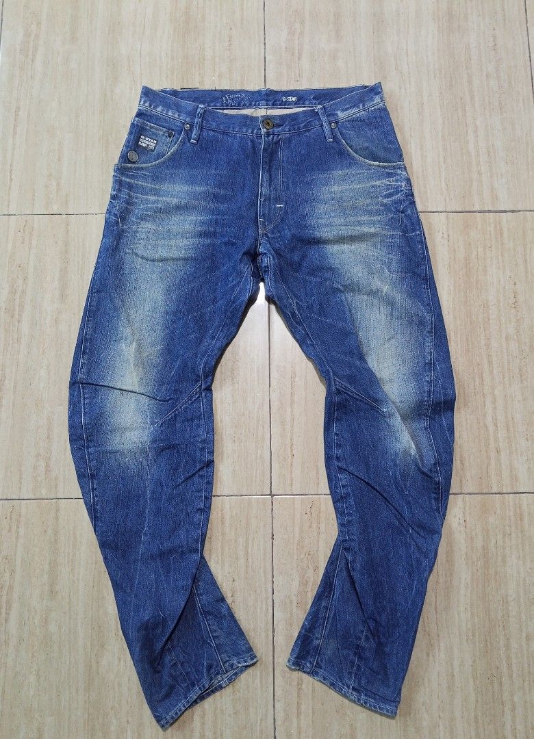 G-Star RAW 501 Denim Jeans (Category: Jeans) located in Glan. Submitted by cpaharodde48008 (Listing ID 1460962980, Image 2). Description: - Classic G-Star RAW denim jeans - Medium blue wash with distressed detailing - Straight leg fit - Button fly closure - Ideal for everyday wear - A wardrobe staple.