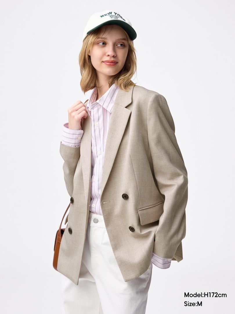 GU oversized blazer jacket (Category: Coats, Jackets and Outerwear) located in Tarlac. Submitted by giannisdeclutters4106 (Listing ID 1461051910, Image 2). Description: New with tag Oversized fit Medium on tag.