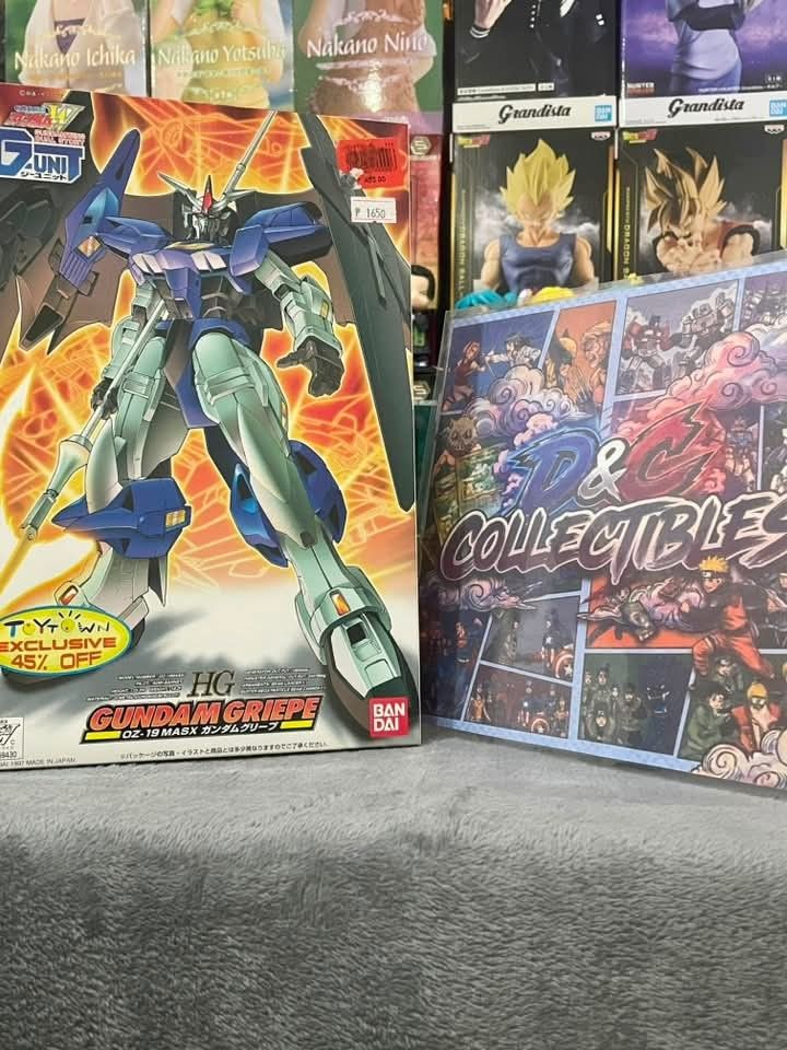 Gundam Griepe - High Grade (Category: Figurines & Statues) located in Manila. Submitted by dccollectiblesss (Listing ID 1461036214, Image 1). Description: ‼️✨ Figures For Sale! ✨‼️ All Authentic Anime Figures What You See What You Get.🤩🤍 DM for More details on Each item information. Meet Up Locations : Festival Mall, ATC, SM Southmall Shipping Options : Lalamove / LBC / JNT.