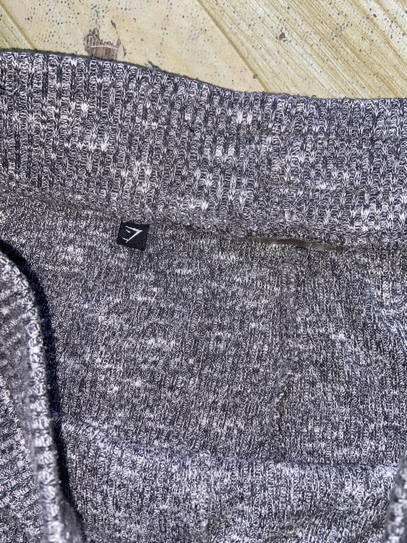 Gymshark Ribbed Lounge Pants Grey Marl (Category: Other Bottoms) located in Manila. Submitted by nix.thrift (Listing ID 1461113894, Image 3). Description: - Grey marl ribbed lounge pants from Gymshark - Comfortable knit fabric - Drawstring waist for adjustable fit - Perfect for lounging or casual wear - Made in the United Kingdom.