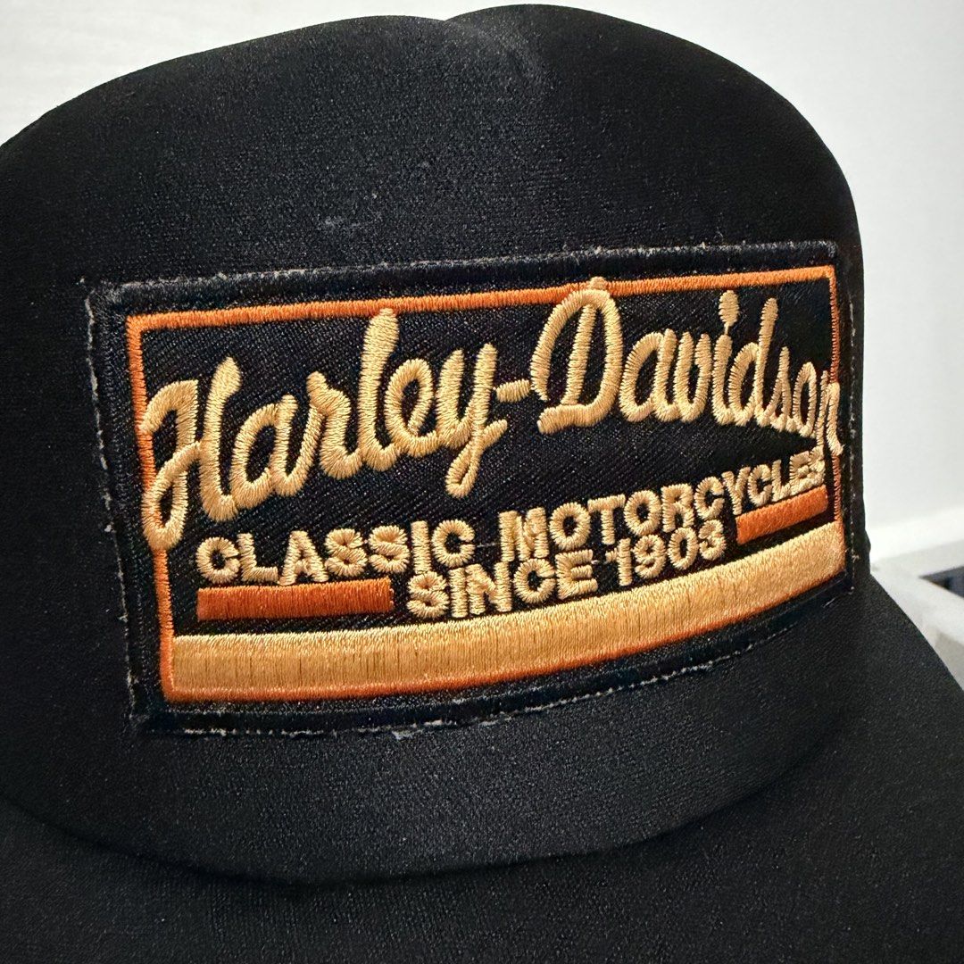 Harley Davidson Cap (Category: Caps & Hats) located in Davao. Submitted by ckkb1821 (Listing ID 1461060577, Image 3). Description: Harley Davidson Cap OSFM - One size fits most Good condition, washed & cleaned ₱799 only +SF This item is thrifted; therefore, I cannot guarantee its authenticity. Please manage your expectations. Thanks..