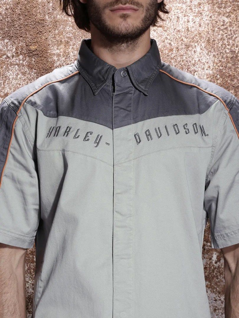 Harley Davidson twill shirt (Category: Activewear) located in Cavite. Submitted by shiro_____. (Listing ID 1460967593, Image 2). Description: For sale🔥 Harley Davidson twill shirt Size XL Length 32 Width 25.5 Price 3500 Pm🗝️.
