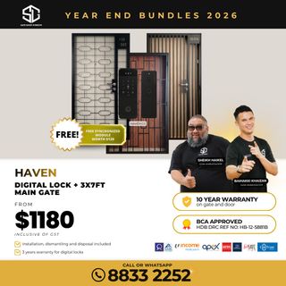 Mild Steel Gate + Gate Digital Lock Bundle 收藏品 1